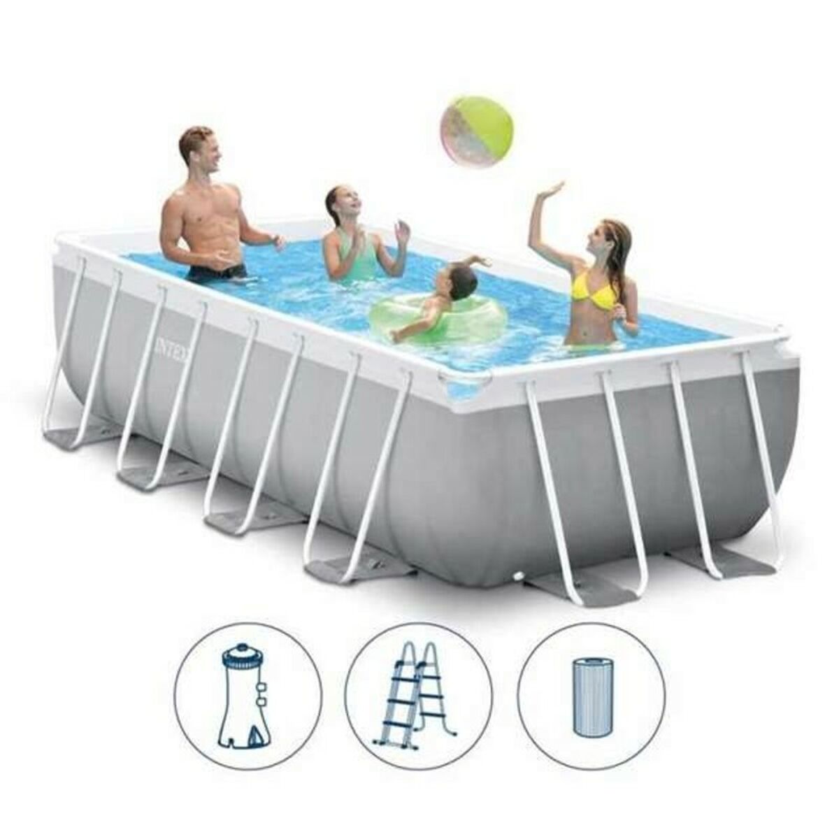 Бассейн Съемный Intex 26788NP 400 x 200 x 100 cm